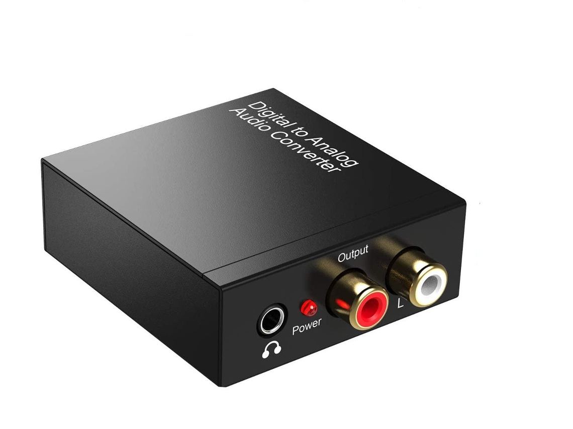 Conversor De Áudio Digital Para Analógico Nördic 192khz, Toslink E Coaxial Para Rca L/r Conversor D/a Aux De 3,5 Mm, Preto