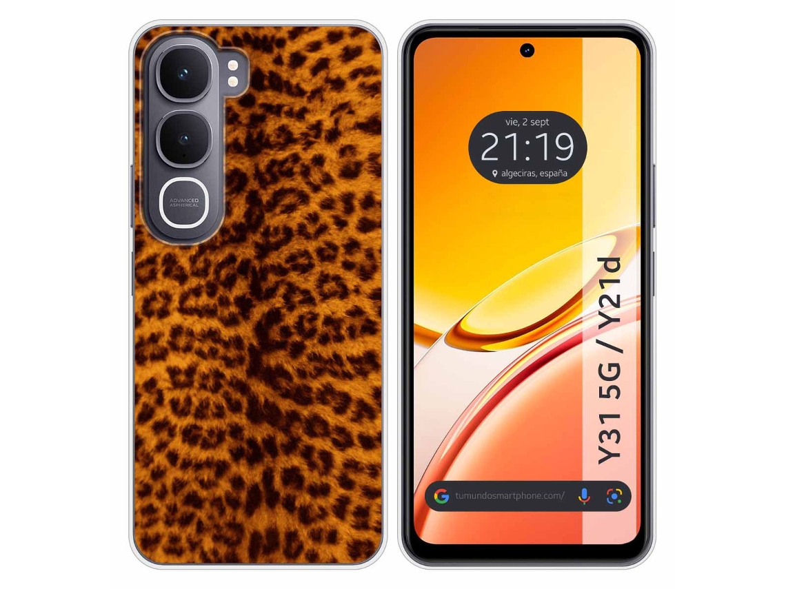 Capa Tumundosmartphone De Silicone Para Vivo Y31 5g / Y21d Com Estampa De Animais 3 Desenhos