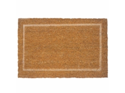 Tapete De Coco Texturizado Com Base Pvc Antiderrapante 60x40 Cm