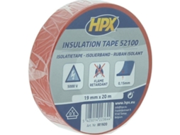 Fita Pvc para Eletricistas HPX 19Mmx20M Vermelha Proteção Elétrica