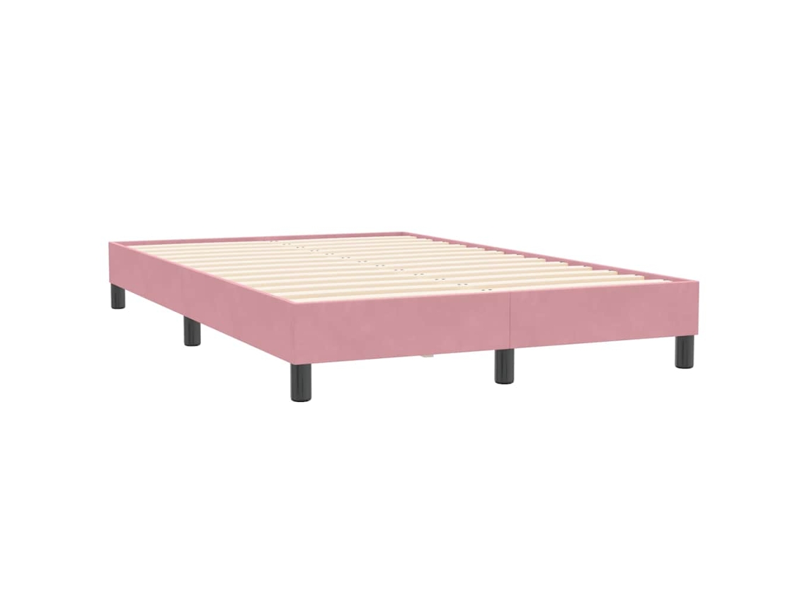 Bed Frame, Bed Frames Vidaxl Cor-de-rosa Veludo (120 X 210 Cm)