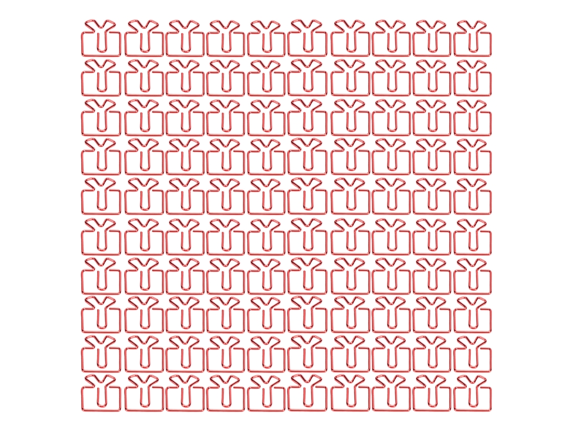 100 Clips De Papel Em Forma De Metal, Bonitos E Leves, Portáteis, Para Escritório, Para Classificar Documentos E Arquivos.