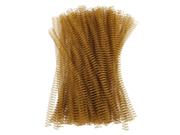 100 Bobinas Encadernação Espiral de Ferro 14.3mm 9/16in 48 Dentes 4:1 Capacidade 115 Folhas A4 Ouro