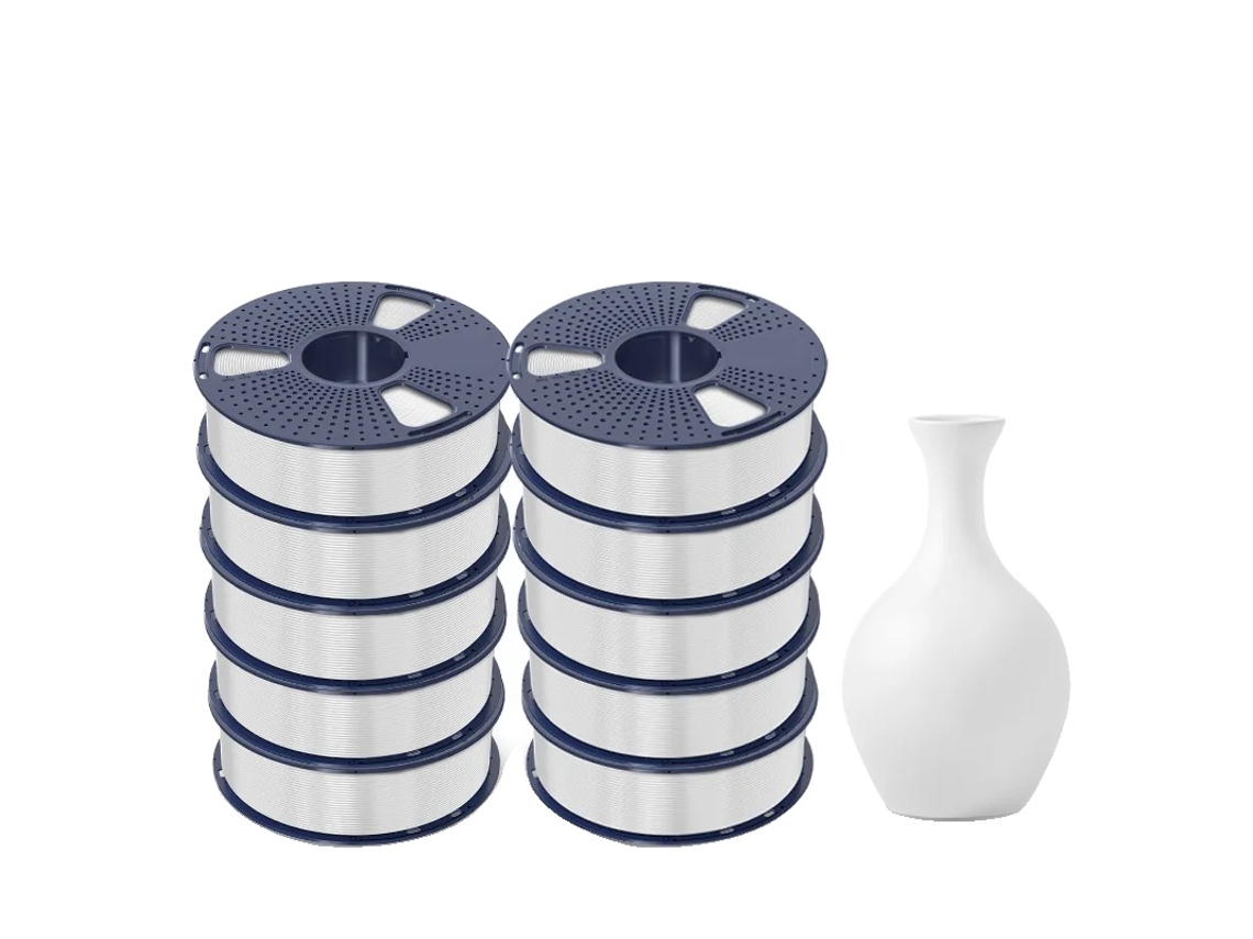 Sunlu Pla Meta Filamento 3d, 1,75mm Diâmetro, 180 195°c Temperatura De Impressão,pla Meta Branco Oem