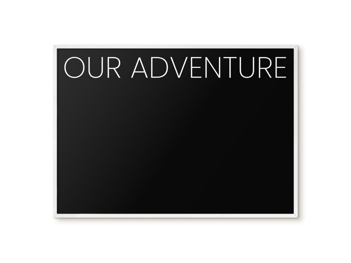 Magnetic Glass Board Our Adventure For The Hall Espelharte (100x70 Cm)