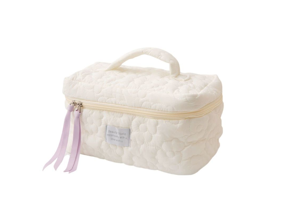 Bolsa de Maquiagem Feminina de Nylon Multifuncional para Viagem, Armazenamento Portátil 10x7x4 Polegadas S/MARCA