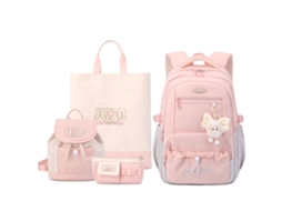 Mochila Multifuncional, Elegante E Resistente À Água Para Adolescentes (4 Peças) Rosa Hexinyigjly