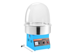 Máquina Elétrica Para Fazer Algodão Doce De 1000 W Com Tampa, Azul Vevor