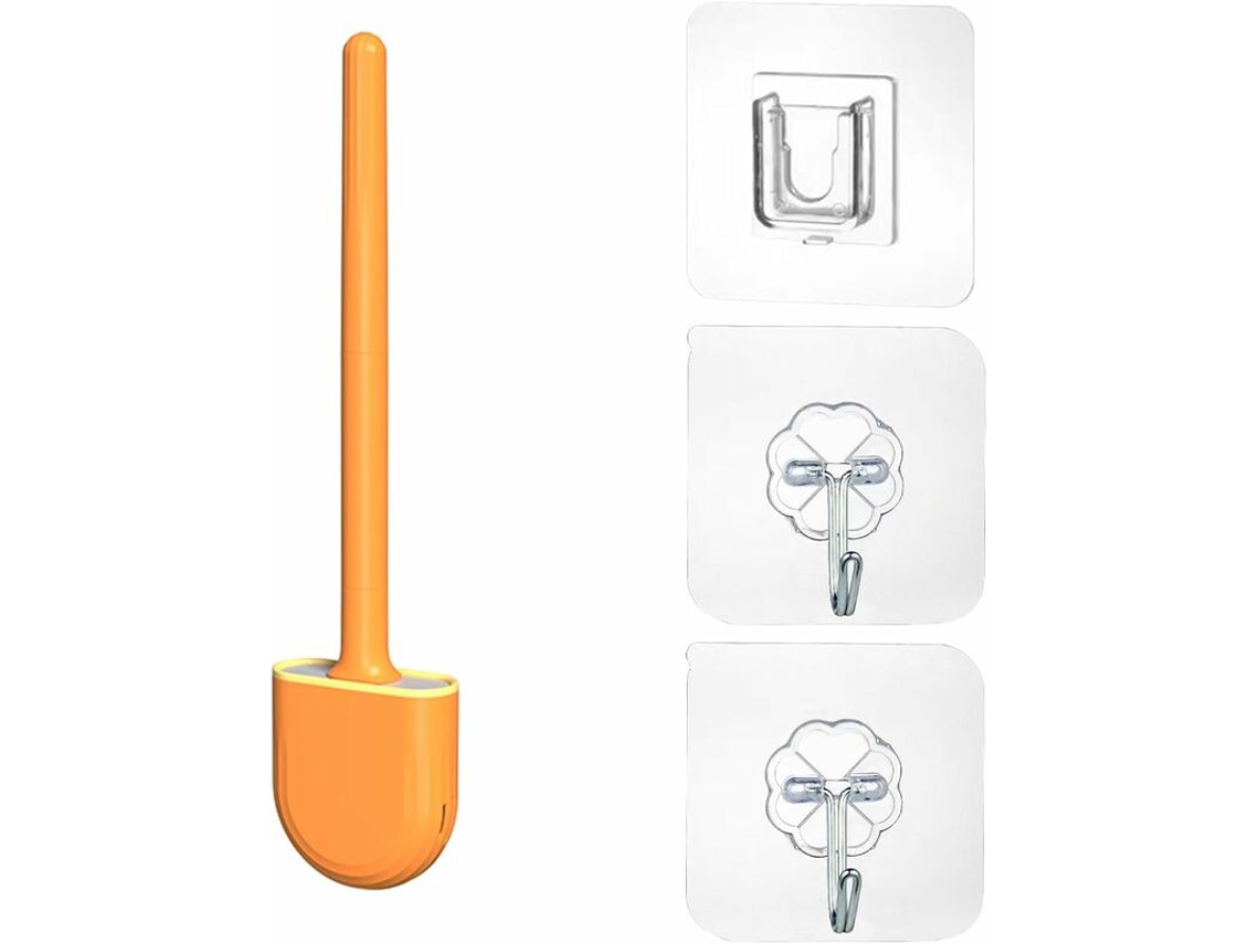 Escova sanitária de silicone com suporte de parede e secagem turbo AQUAFORGE