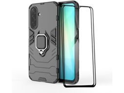 Película De Ecrã Rotativo Proteção Militar Para Samsung Galaxy A26 5g Hongwe. Vidro Temperado Preto