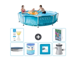 Piscina com Estrutura Redonda 305x76 Cm 5 peças S146 INTEX