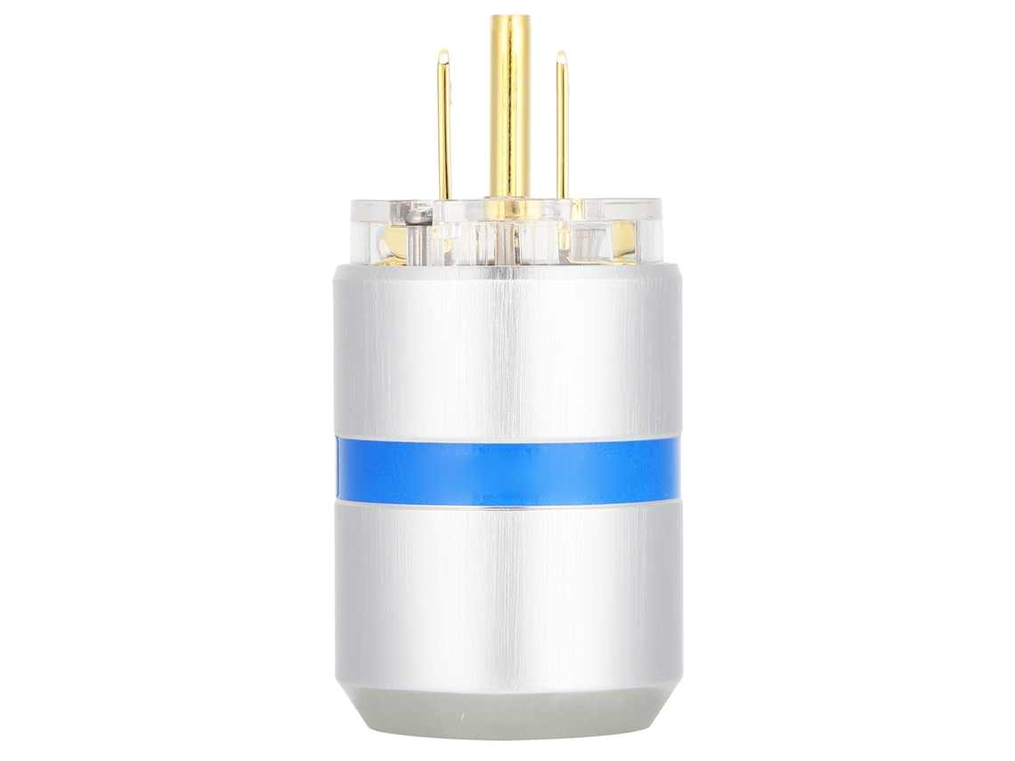 Conector De Energia Hifi Latão Puro Platina Ouro 24k