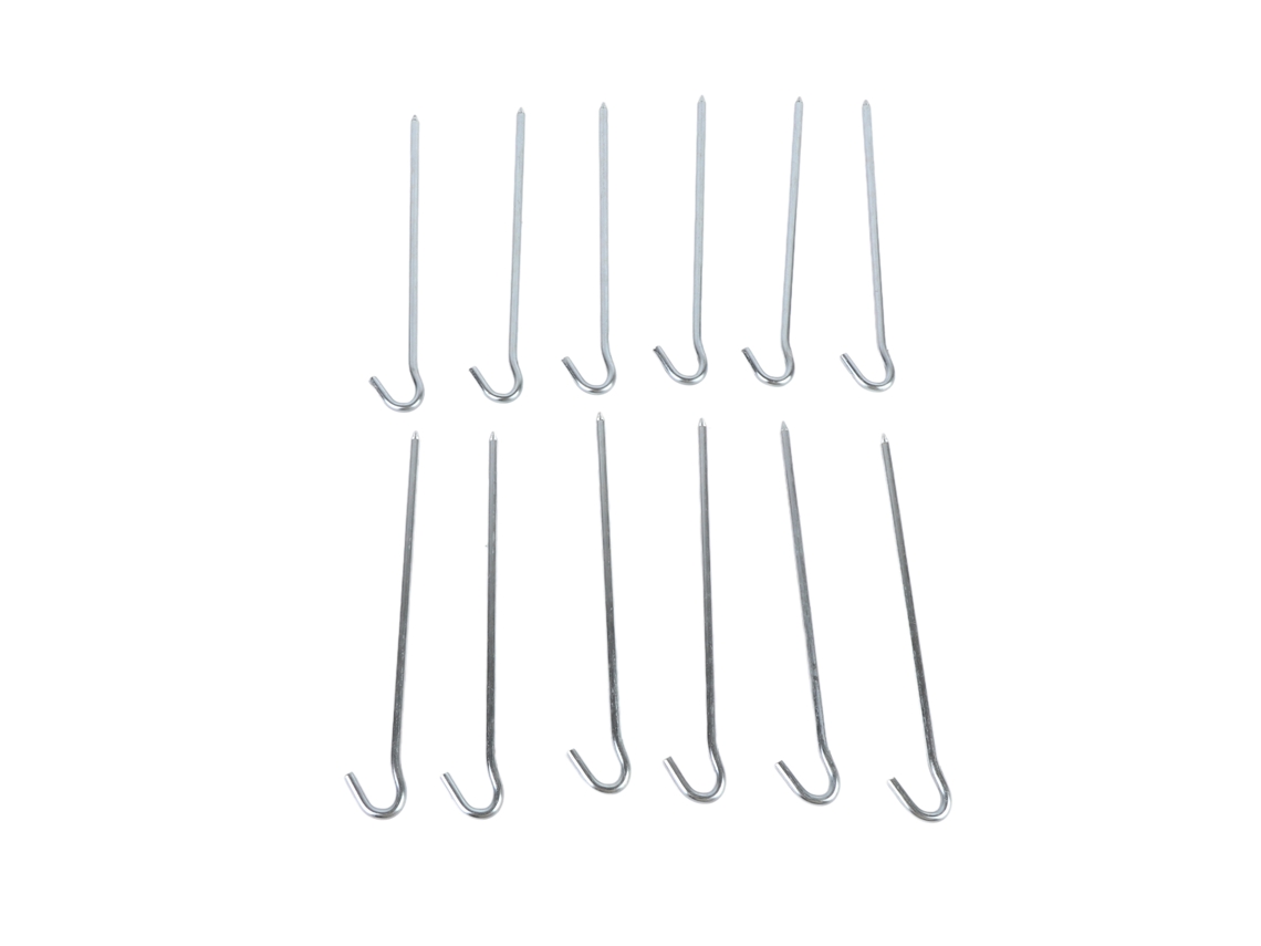 Estacas de Tenda de Ferro Galvanizado para Camping 12pcs