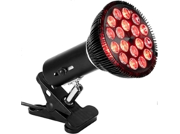 Lâmpada de Terapia Luz Vermelha para Rosto Corporal, Infravermelha 54w 18 Led com Específicos Soquete GOKOCO