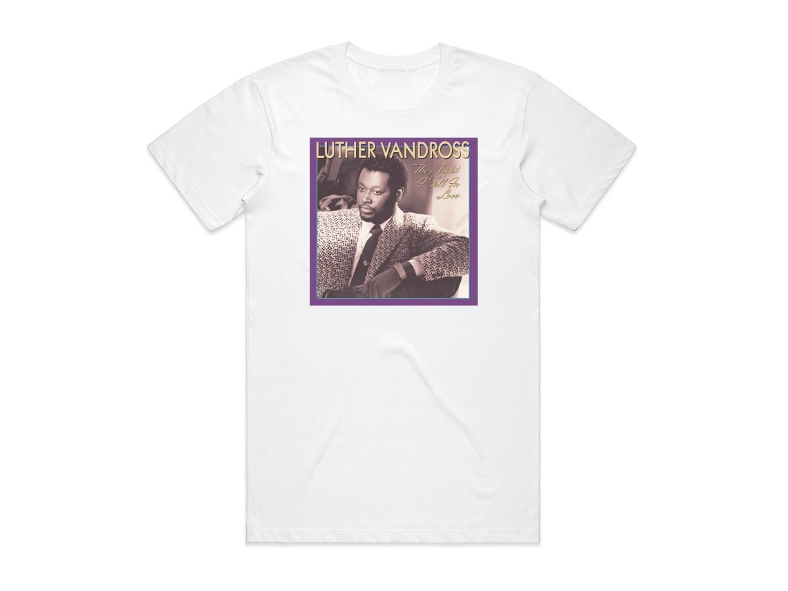 Luther Vandross The Night I Fell In Love Album Cover T-shirt White Rockinstonesize-xxl