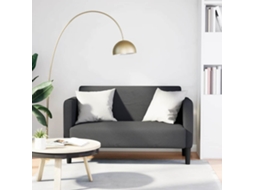Vidaxl Sofá-luvas 109 Cm Tecido Corduroy Cinzento-escuro
