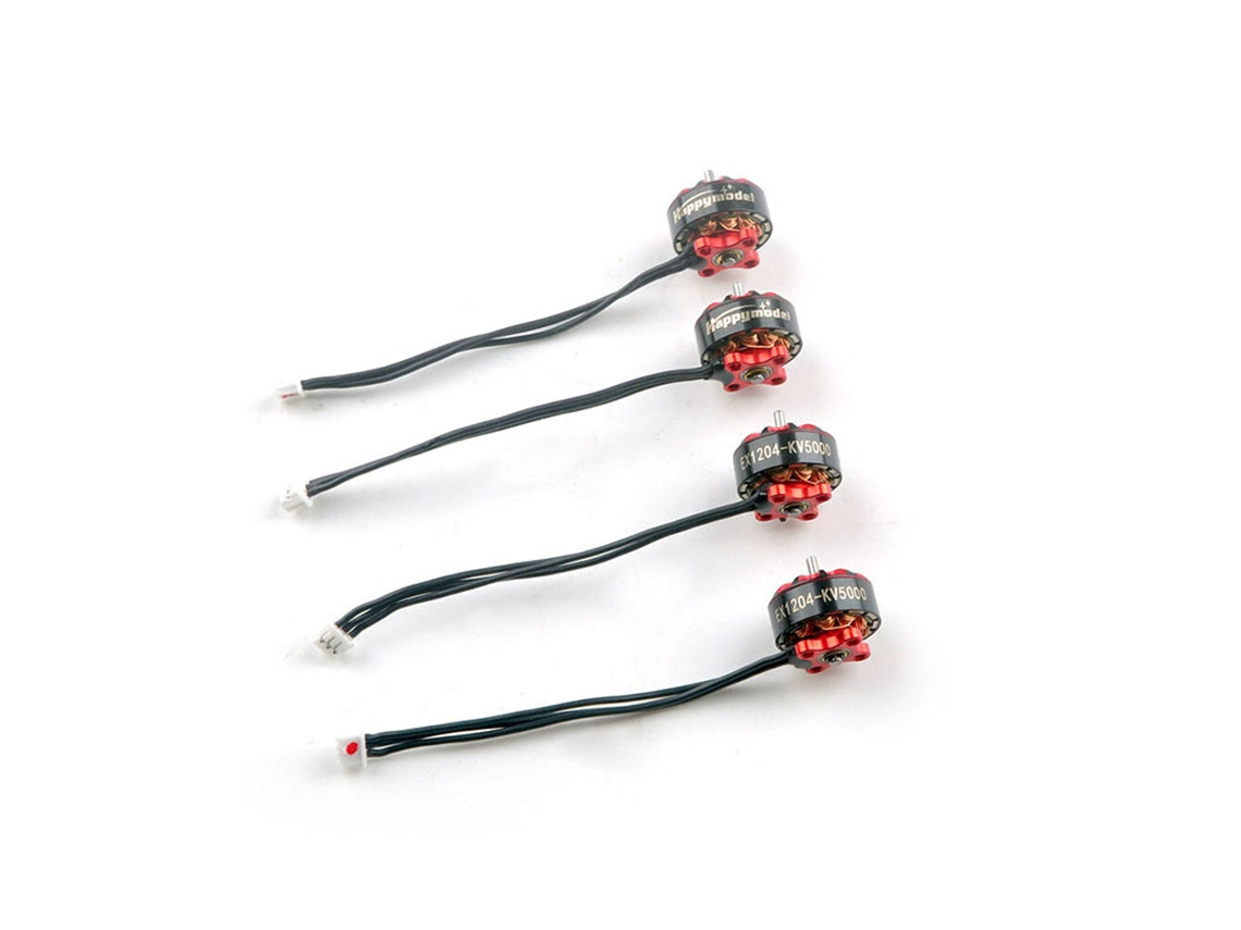 Motor Brushless Happymodel Ex1204 1204 5000kv 2 4s / 6500kv 2 3s com Fio de 60mm e Conector para Micro Drone Rc de 3 Polegadas para Corridas Fpv. MDUG