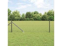Vidaxl Cerca Hexagonal Com Poste 100 X 0,6 M Aço Revestido De Pvc