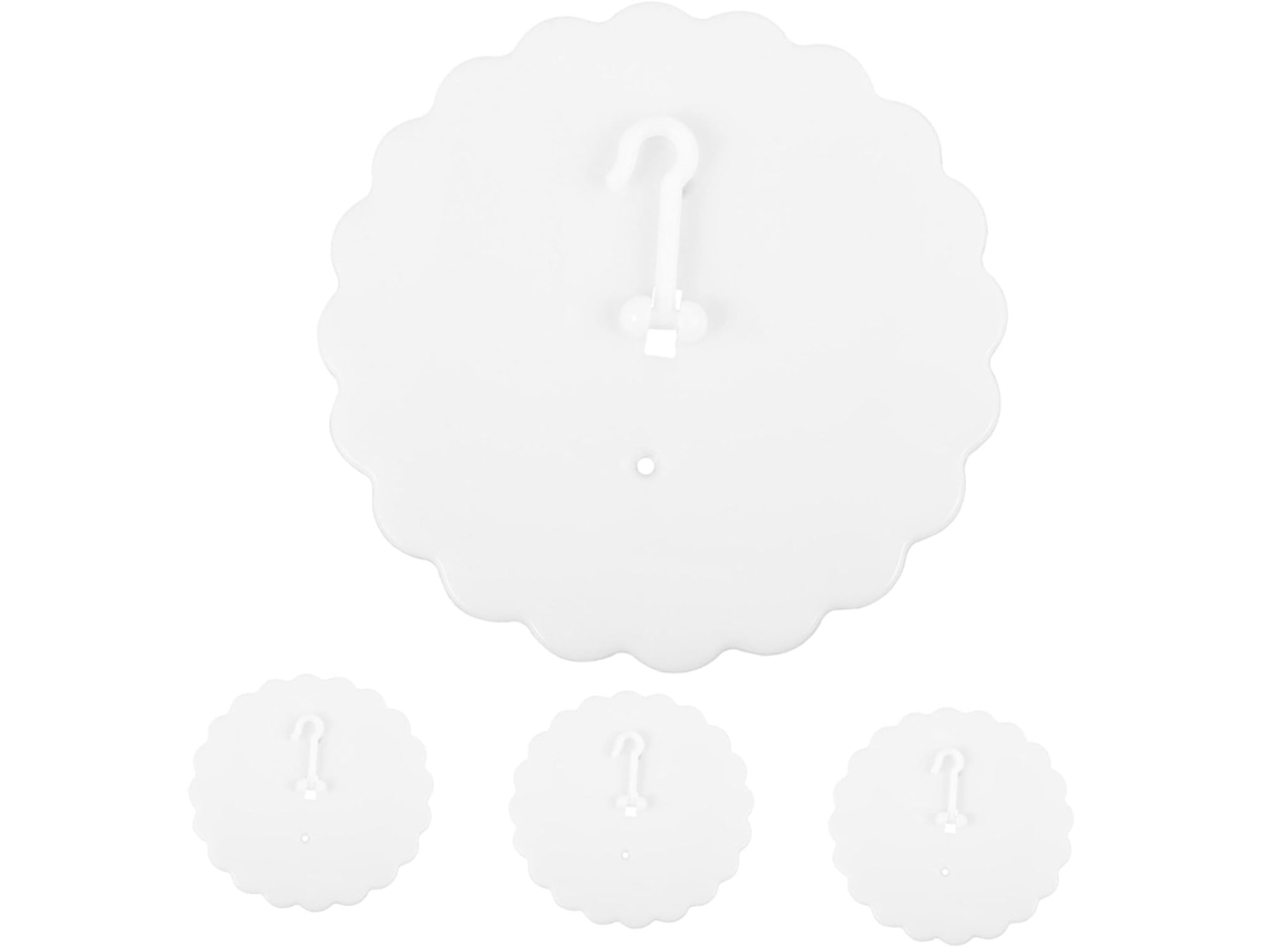Kombiuda Conjunto De 4-ganchos Adesivos Para Cortina Cama, Para Dossel De Teto, Suporte Adesivo Para Dossel De Quarto