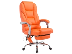 Cadeira de Escritório Pacific com Função de Massagem Laranja CLP