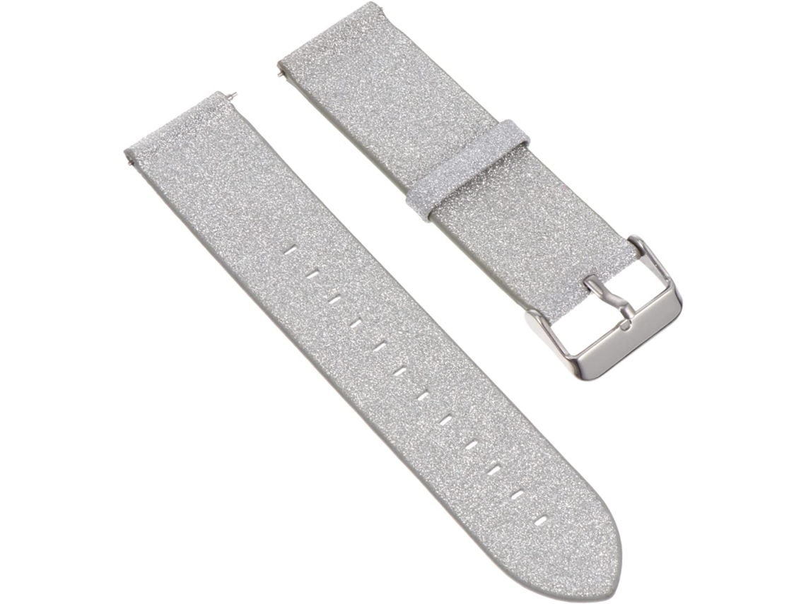 Pulseira Flexível Compatível Com Samsung Watch, Pulseira De Substituição Prateada Para Smartwatches Gokoco