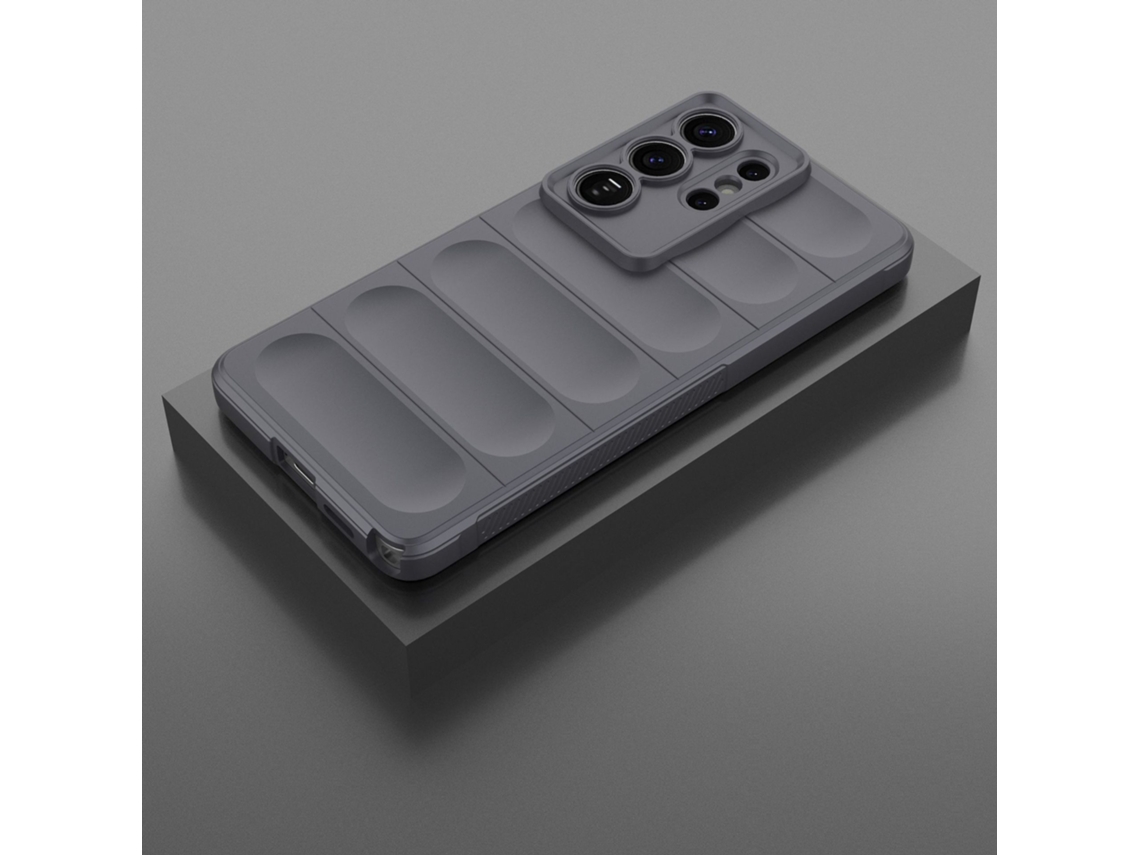 Capa Hexinyigjly Silicone Para Samsung Galaxy S26 Ultra, Com Revestimento Interior Em Microfibra Anti-riscos Cinza