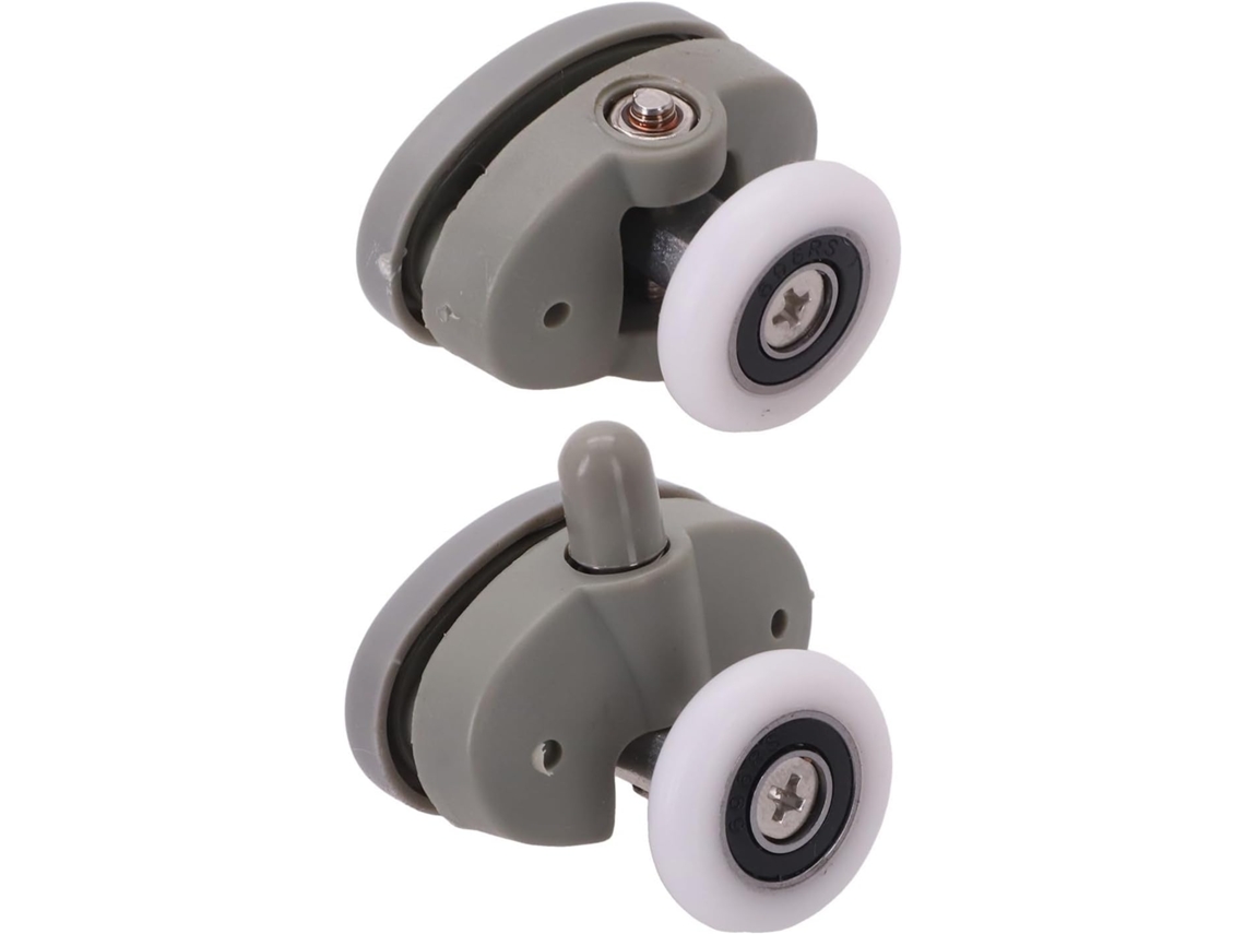 Conjunto De Rodízios Para Porta Box, Cinza, Vidros 4 A 6 Mm Espessura