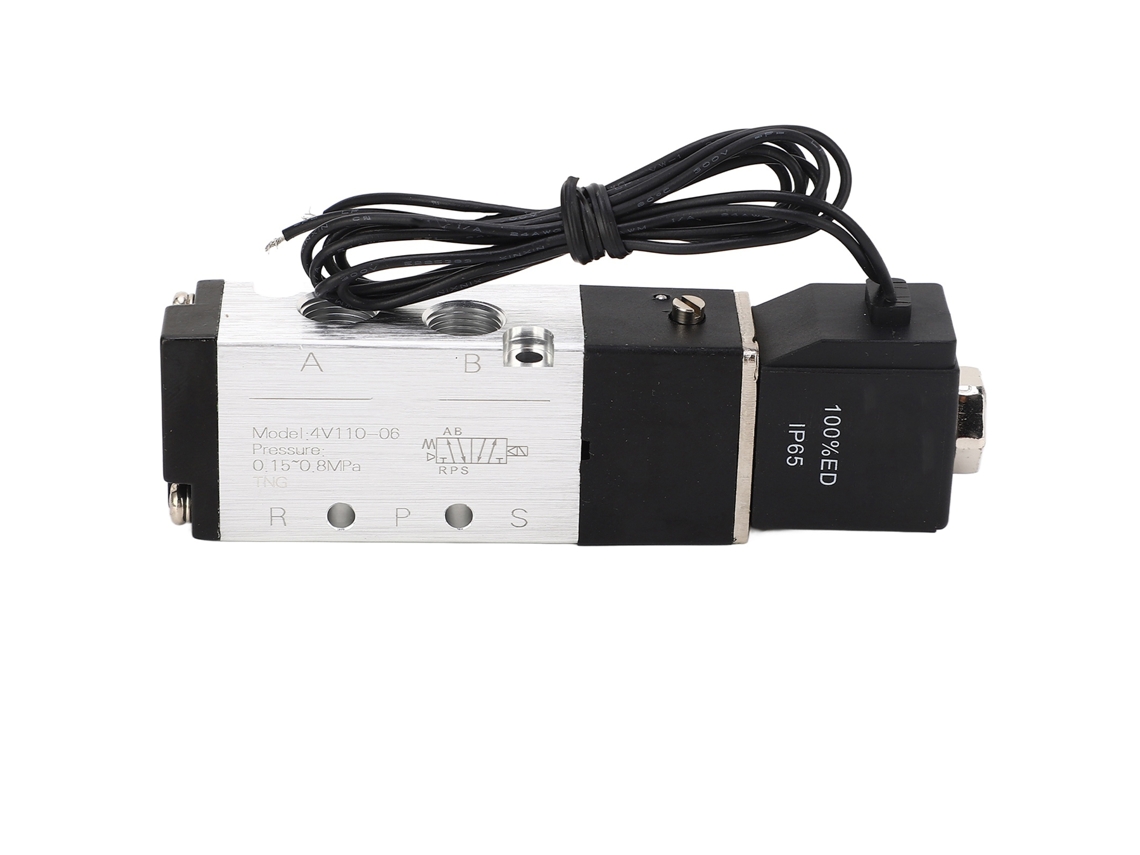 Válvula Solenóide Pneumática Laxiscreed, 2 Vias, 5 Posições, Ip65 Resistente