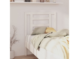 Vidaxl Cabeceira De Cama 81x4x100 Cm Pinho Maciço Branco