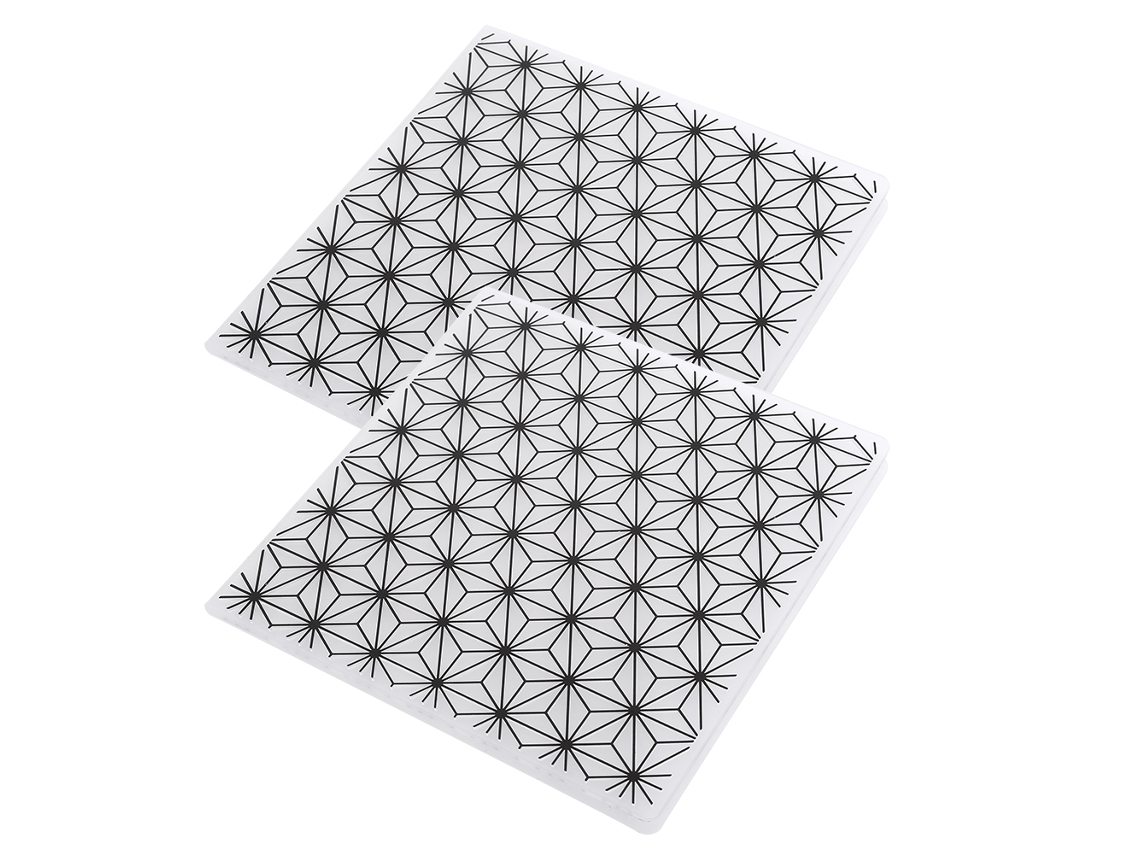 2 Peças De Moldes De Gravura Convexa Côncava Para Scrapbooking, Manuais, Álbuns, Cartões Diy Em198