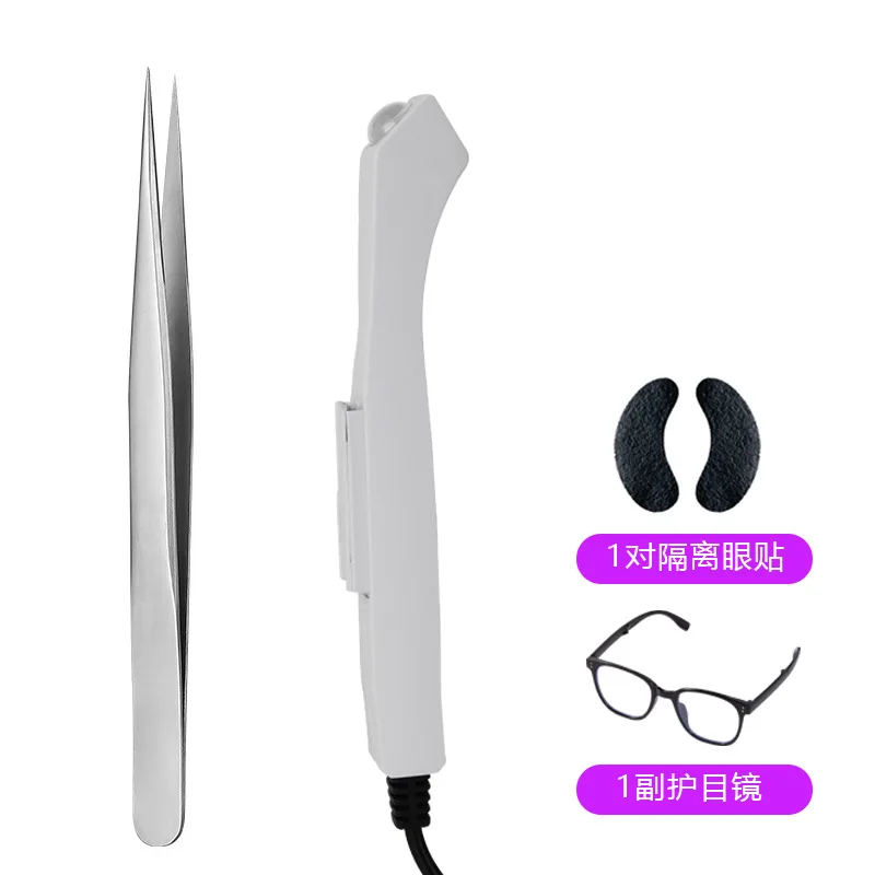 (Kit Simples) Presilhas para Extensão de Cílios, Cílios de Longa Duração, Lâmpadas para os Pés, Ferramentas de Beleza