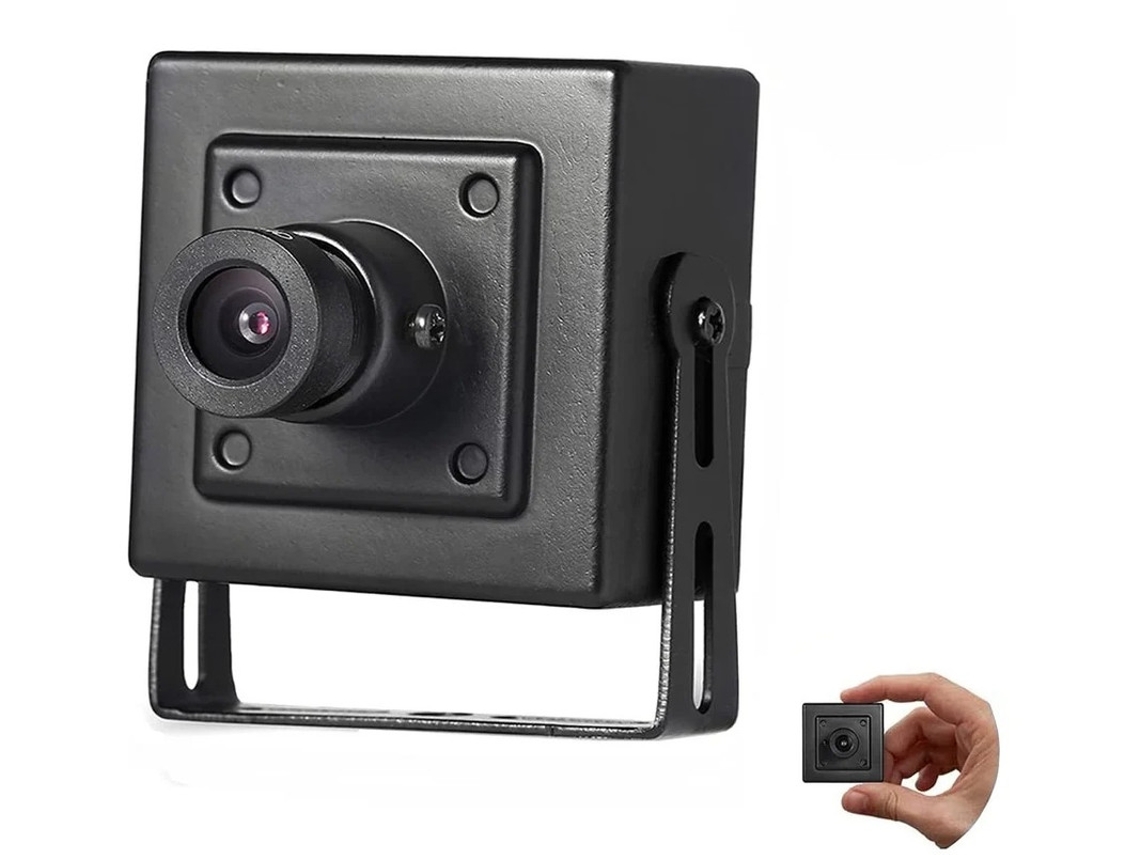Mini Câmera, Rede 3 Milhões De Pequenas Câmeras De Alta Definição Câmera De Vigilância Remota Industrial Poe Áudio Remoto Para Celular Yizhood (preto)