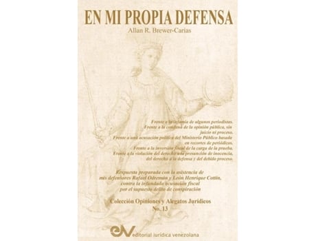Livro En Mi Propia Defensa De Allan R Brewer-carias (inglês)