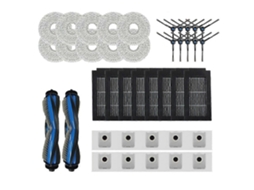Compatível com T50 Omni / T50 Pro Omni / T50 Max Acessórios: Escova lateral principal, filtro, pano de limpeza, sacos de pó