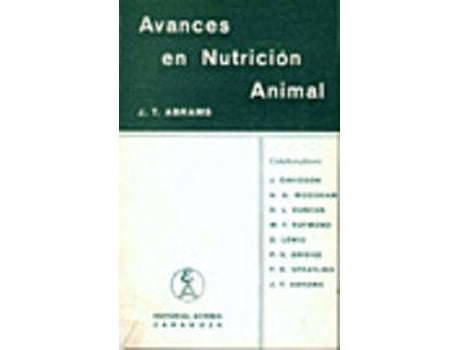 Livro Avances En Nutrición Animal de J. T. Abrams