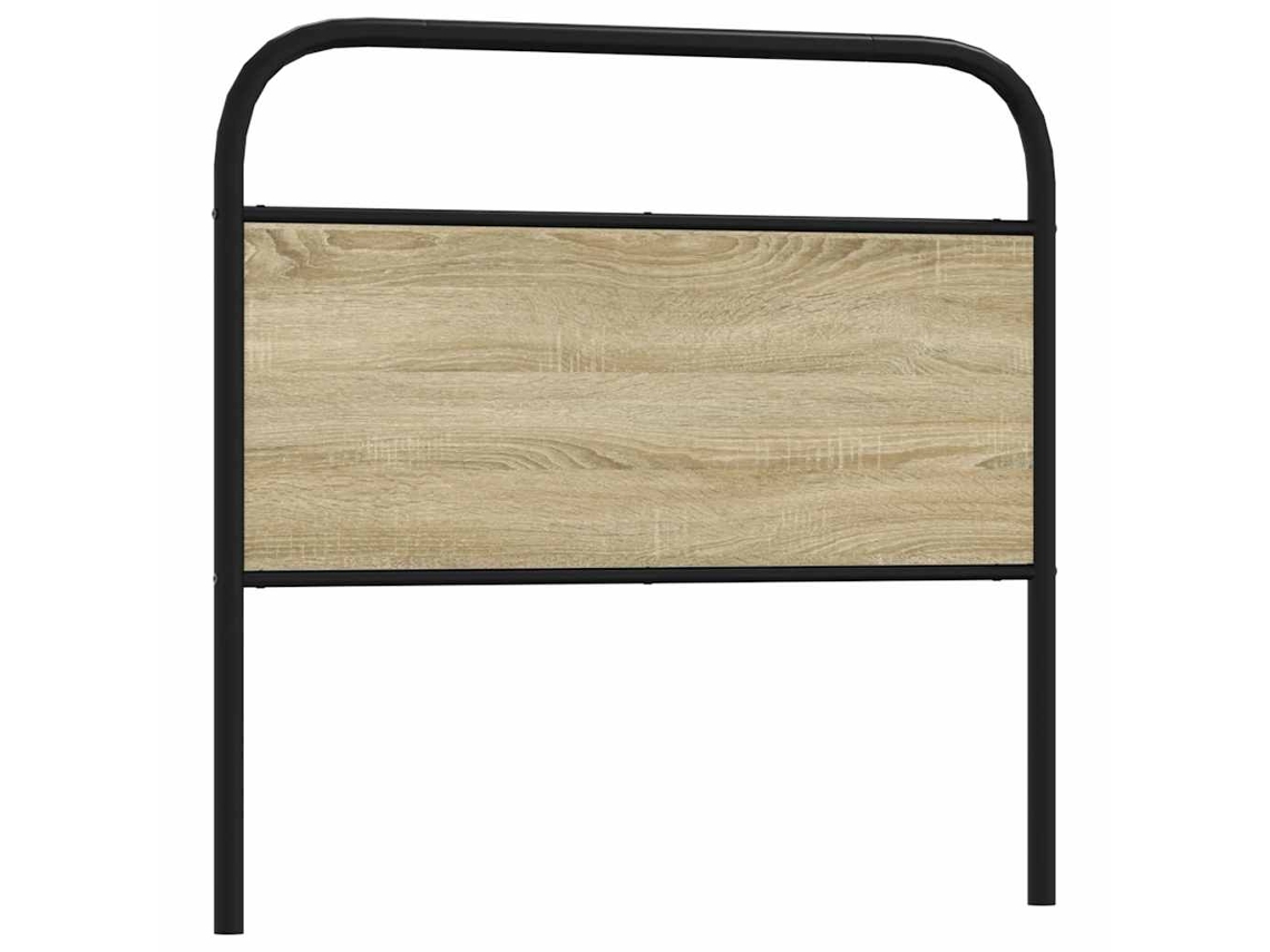 Vidaxl Cabeceira De Substituição 90 Cm Derivados Madeira/aço Carvalho Sonoma