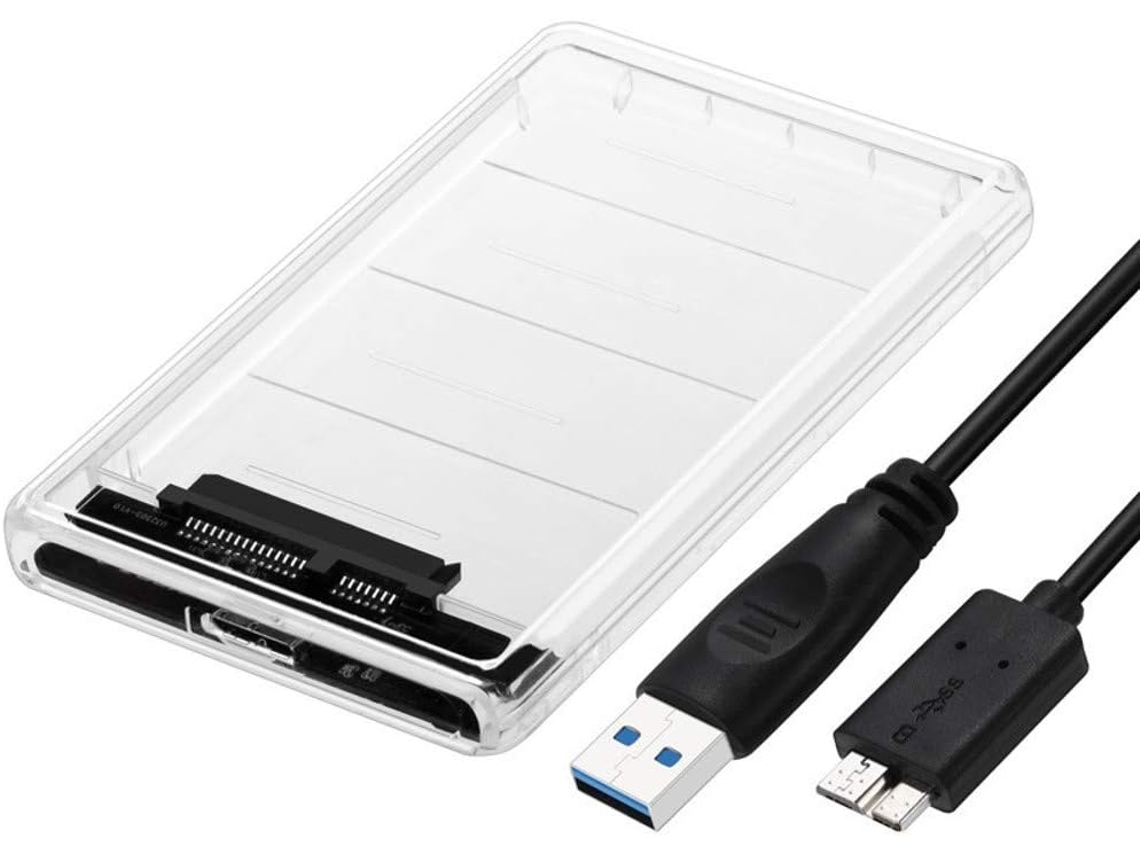 Adaptador Caixa Hdd Sata Eifson Usb 3.0 5gbps Uasp Para 2.5 Polegadas 2tb Transparente