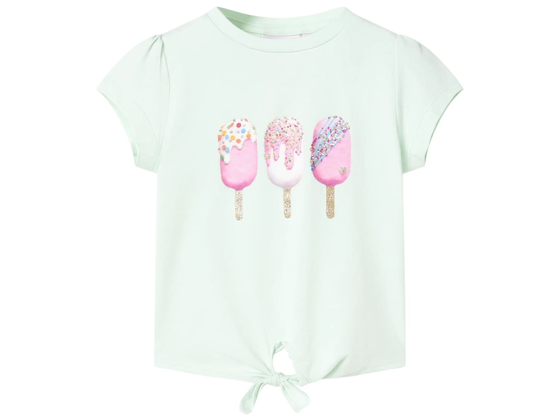 T-shirt Infantil Menta-claro 128