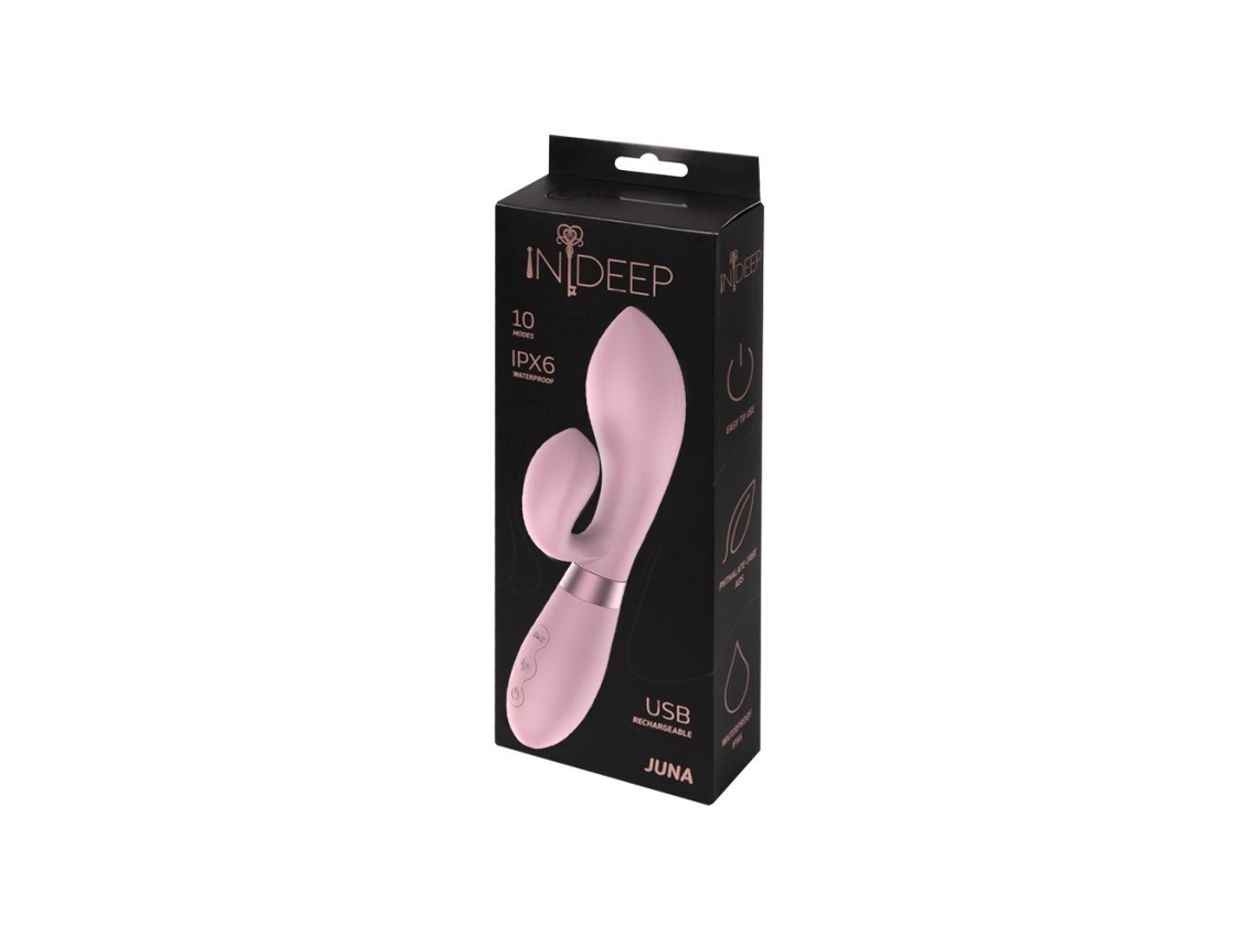 Vibrador Recarregável Juna Rosa INDEEP