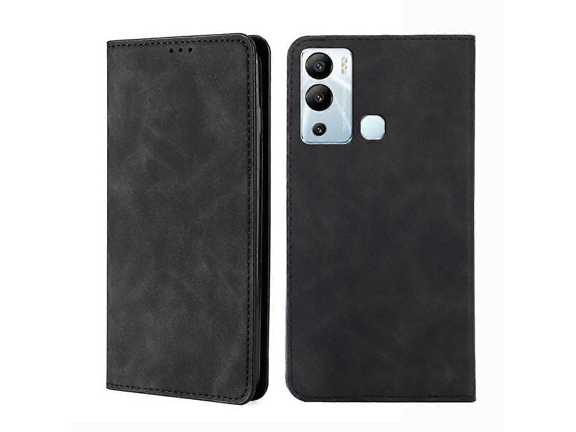Capa De Celular Infinix Hot 2i Com Aba Horizontal Magnética Em Couro Sintético.
