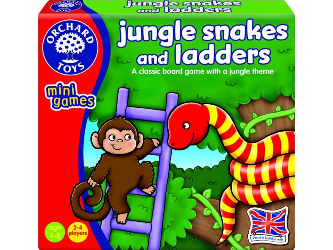 Jogo Educativo ORCHARD TOYS Jungle Snakes and Ladders