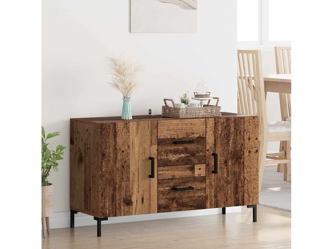Vidaxl Buffet Madeira Antiga 100 X 36 X 60 Cm Derivados De Madeira