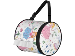 Porta Papel Higiênico Portátil Com Alça Ajustável Em Formato De Princesa, Com Design De Castelo E Coração, Ideal Para