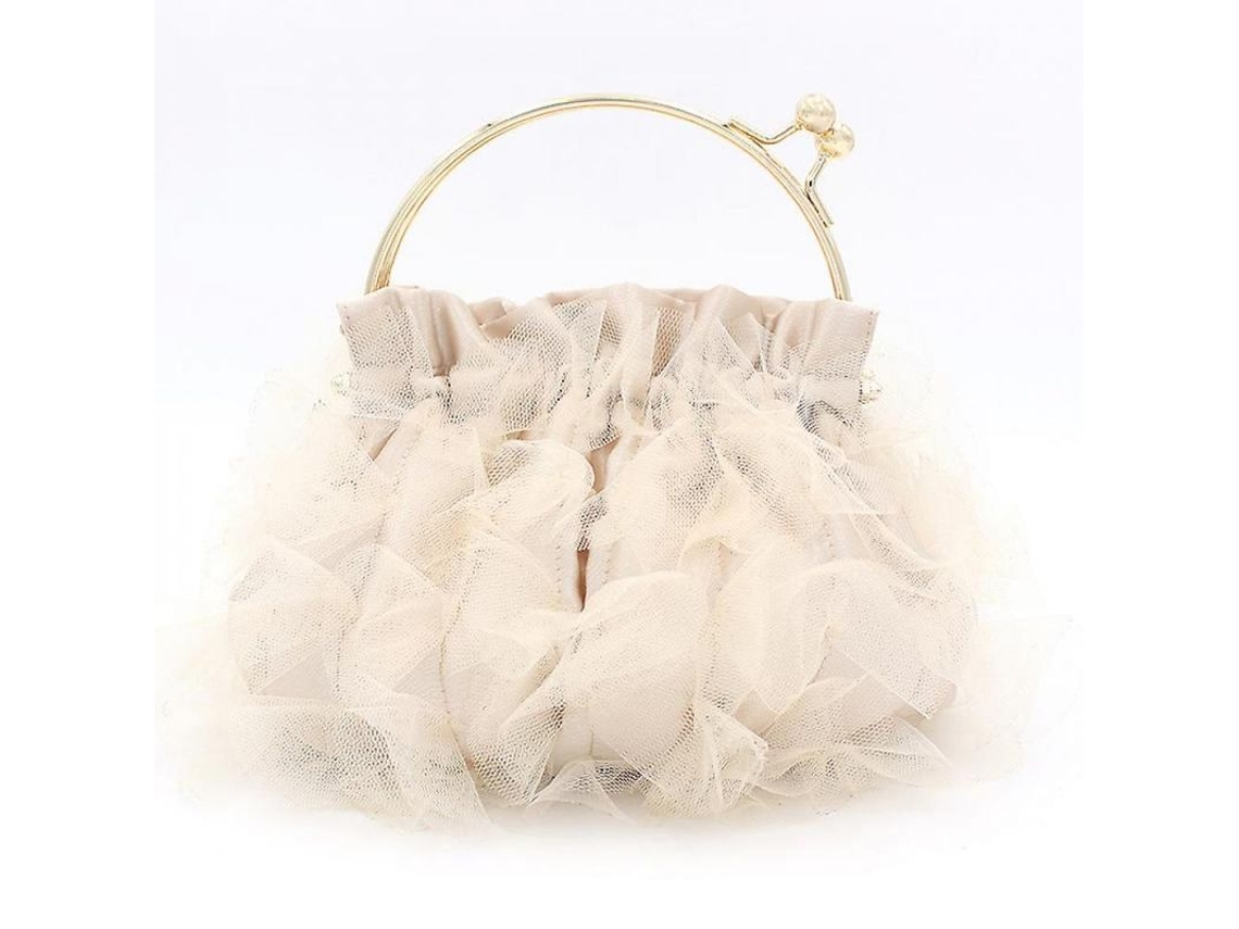 Bolsa de Mão Floral de Seda para Mulher Bolsa de Noite Fiesta Prom Clutch Elegante Dfs Preto S/MARCA