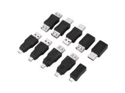 Pacote De 10 Adaptadores Usb2.0 Conversores Conectores Macho/fêmea Micro/mini