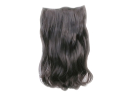 Extensiones De Cabello Clip-in Onduladas Largas Para Mujeres Color Marrón Oscuro