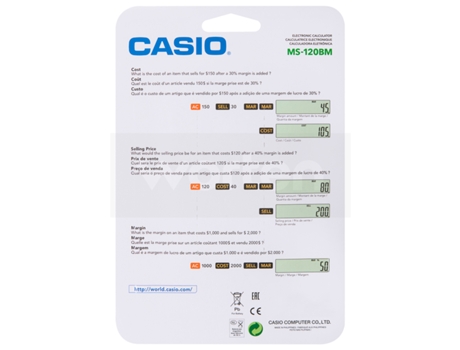 Calculadora Secretaria Casio Ms 1 Bm Worten Pt