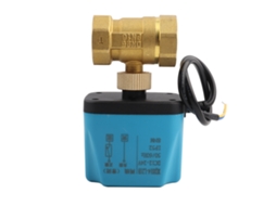 Válvula De Bola Motorizada Elétrica Dc12-24v G1in 2 Vias Com Motor Síncrono