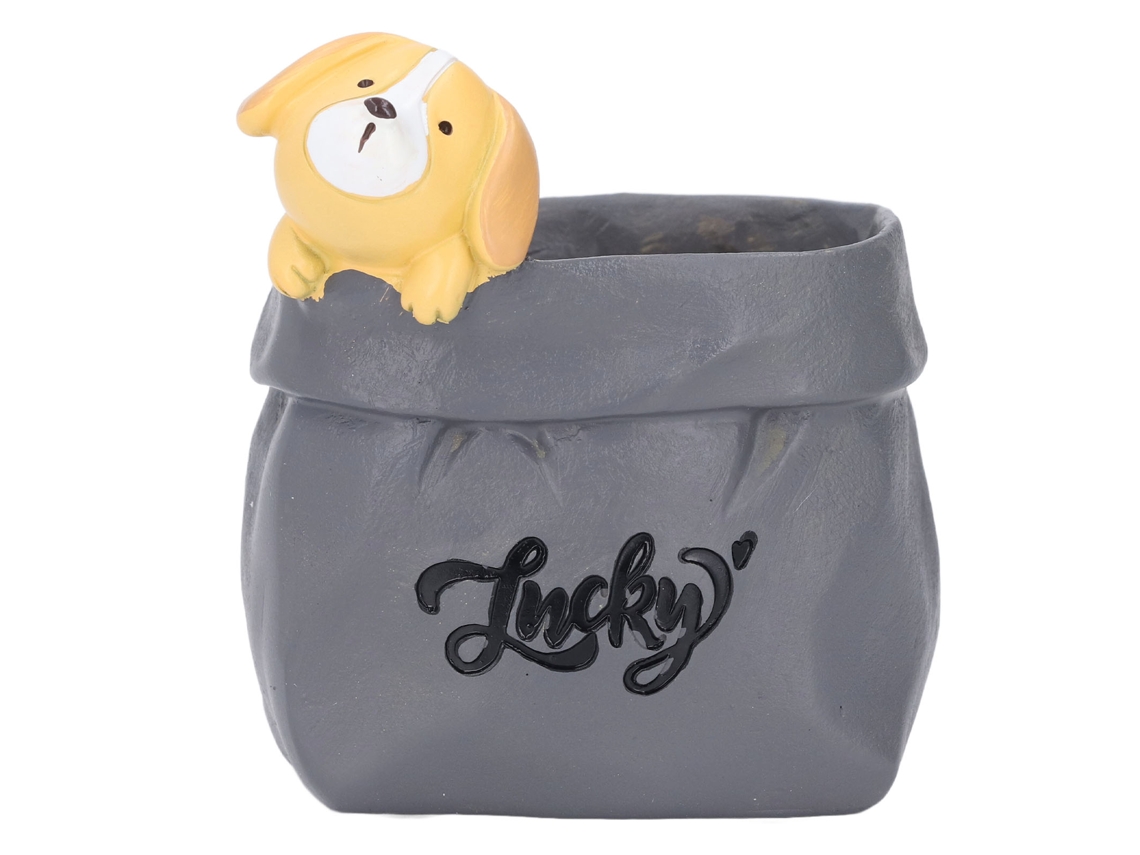 Suporte Para Caneta E Lápis Decorativo De Mesa Com Função De Jardineira Pequena