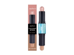 Pincel 2em1 para Modelagem Facial em Marrom e Rosa LAXISCREED